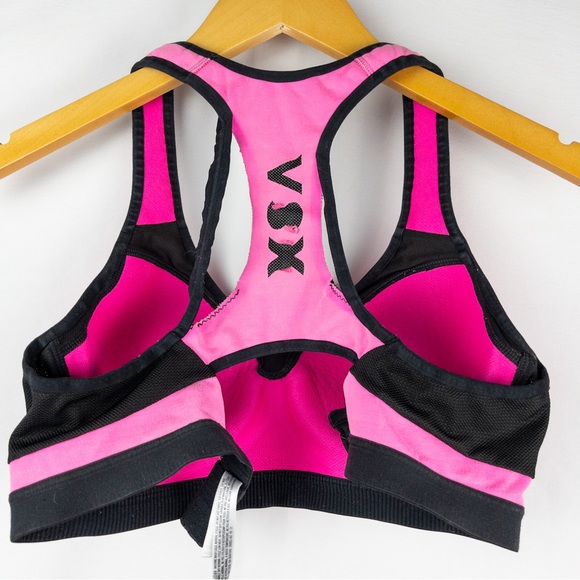Victoria's Secret VS Sport Padded Racerback Sports Bra Hot Pink - Picture 3 of 5